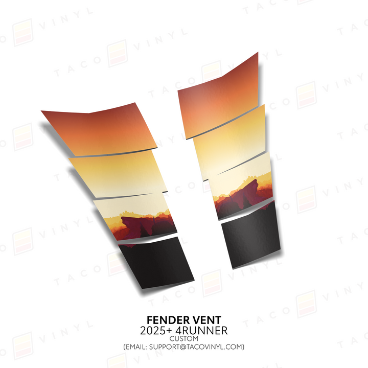 2025+ 4Runner Gradient Fender Vents