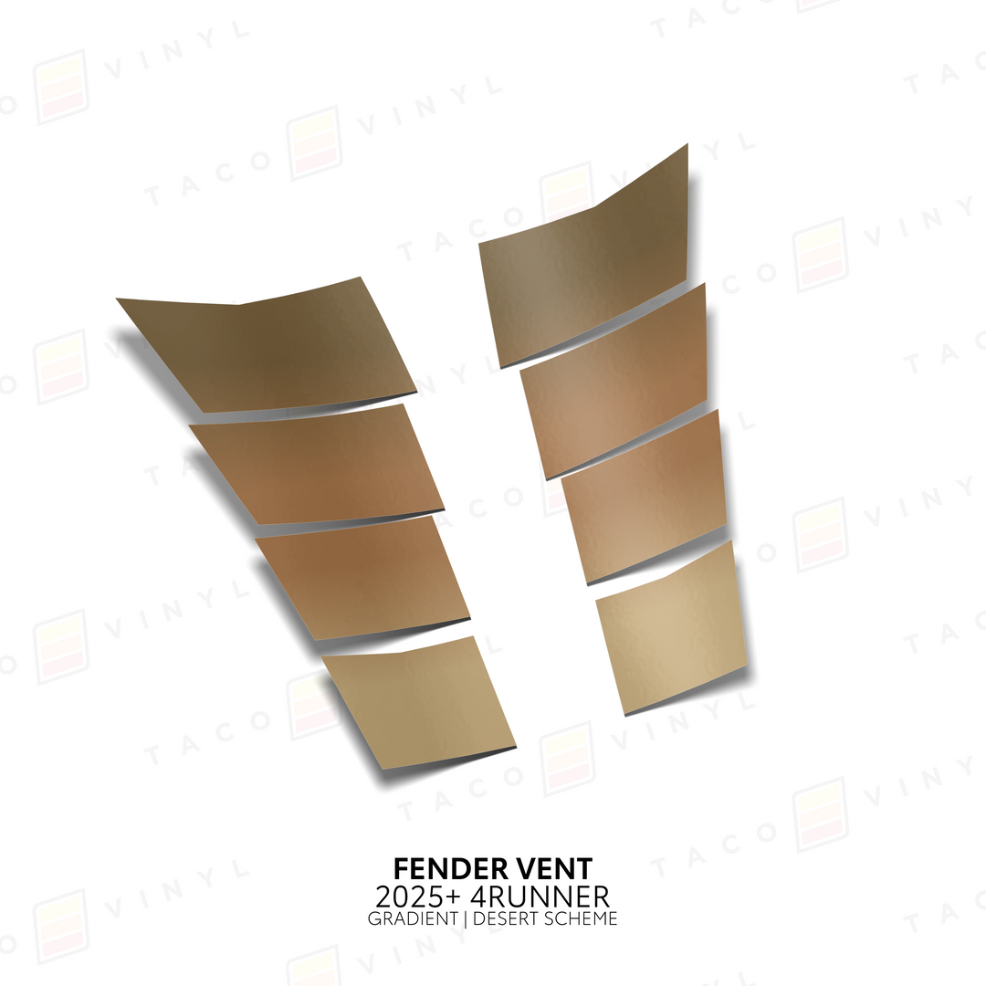 2025+ 4Runner Gradient Fender Vents