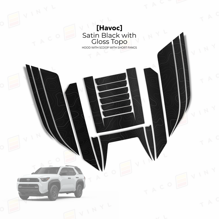2025+ 4Runner Havoc Hood Scoop Stamp (W/ Short Fangs)
