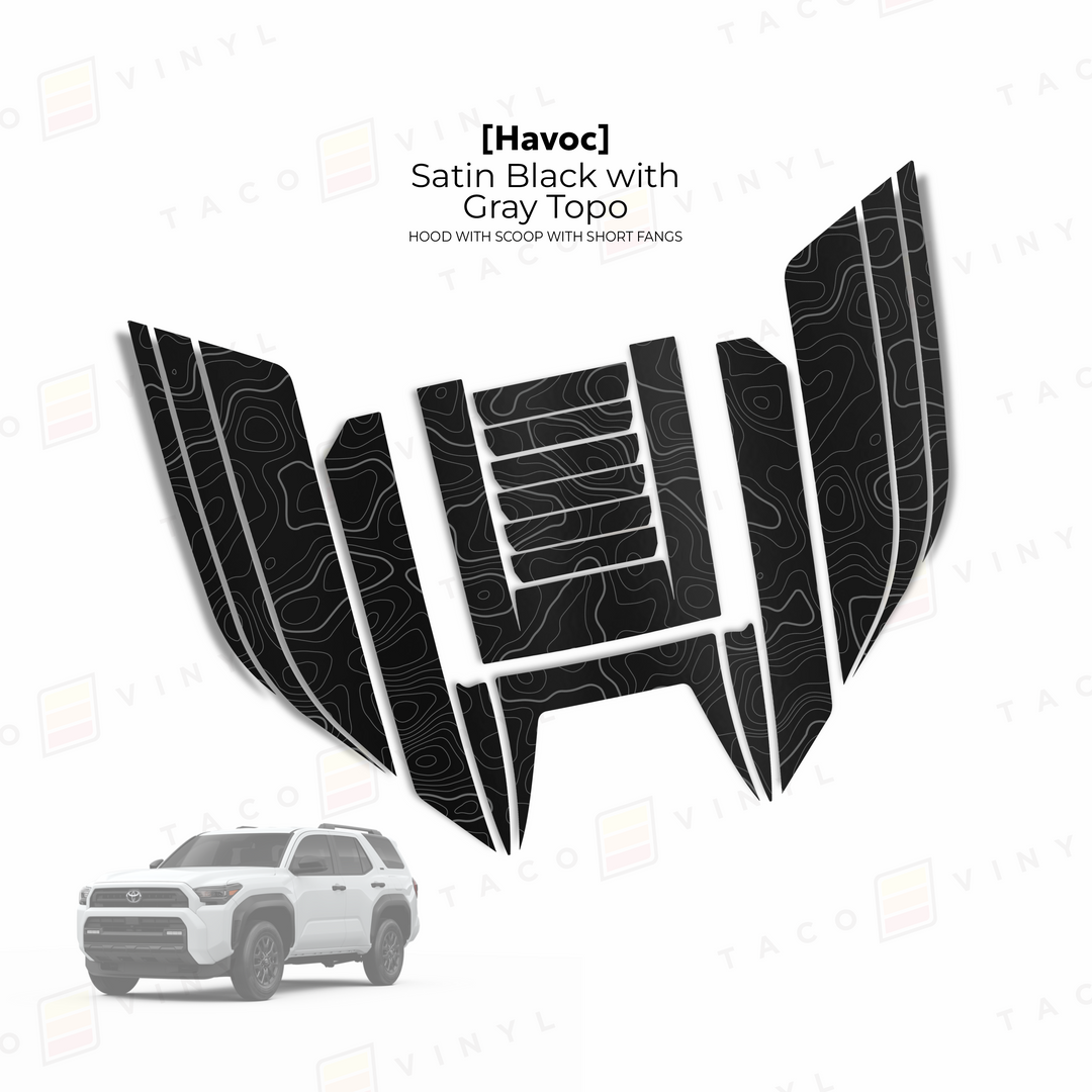 2025+ 4Runner Havoc Hood Scoop Stamp (W/ Short Fangs)