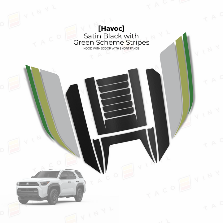 2025+ 4Runner Havoc Hood Scoop Stamp (W/ Short Fangs)