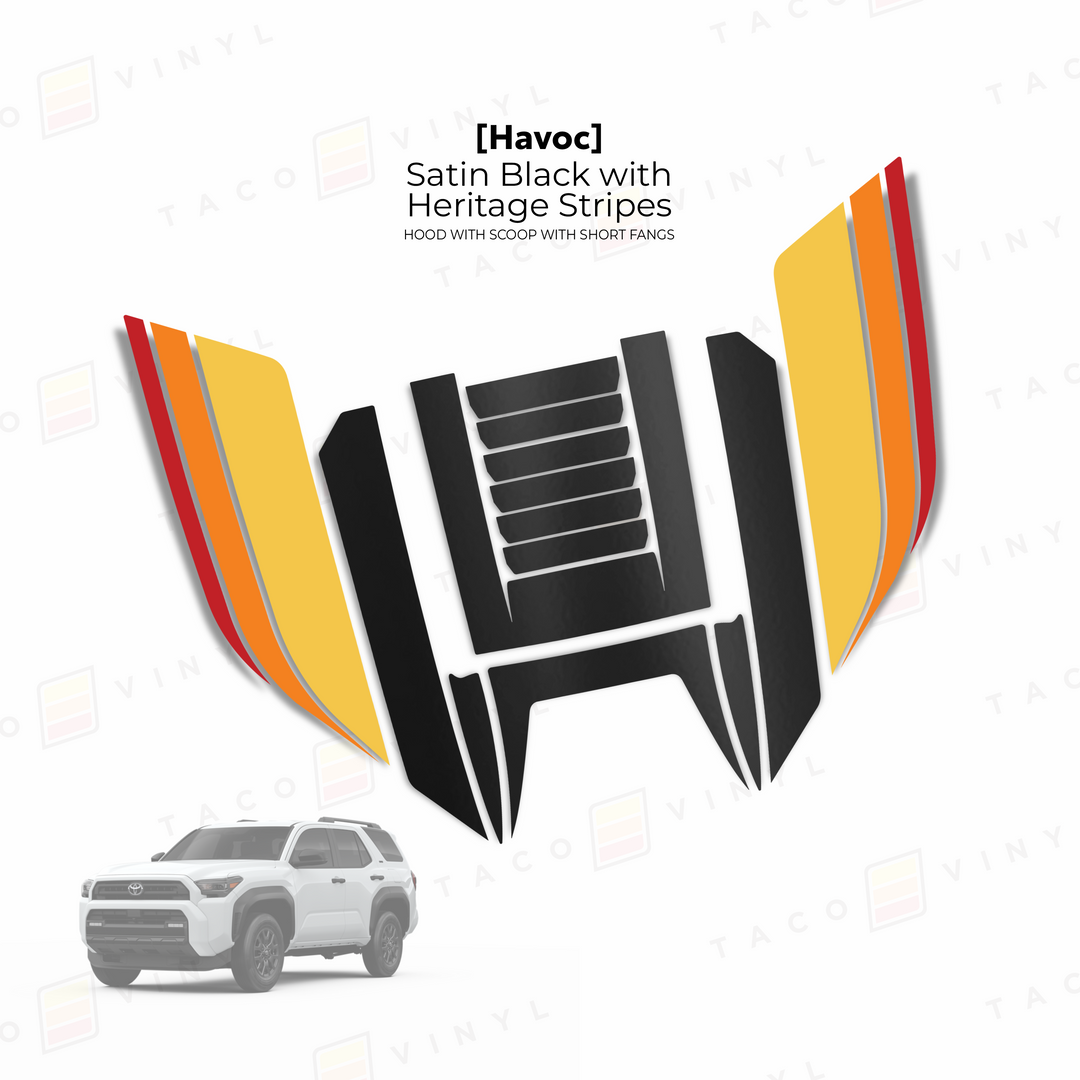 2025+ 4Runner Havoc Hood Scoop Stamp (W/ Short Fangs)
