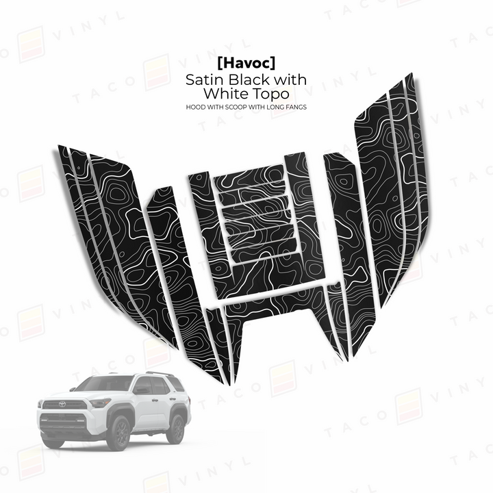 2025+ 4Runner Havoc Hood Scoop Stamp (W/ Short Fangs)