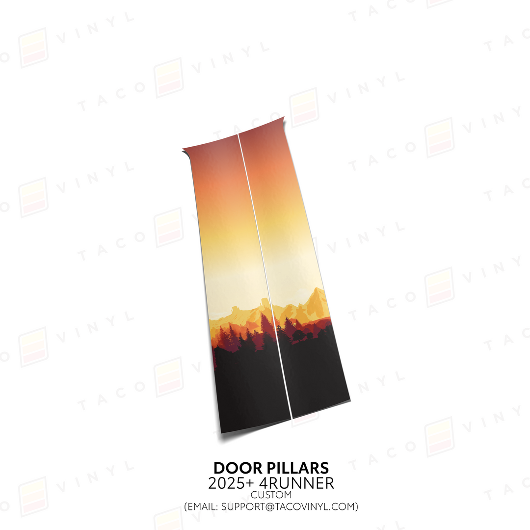 2025+ 4Runner Door Pillar Decals