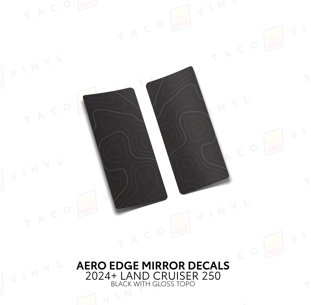 2024+ Land Cruiser 250 Aero Edge Mirror Decals