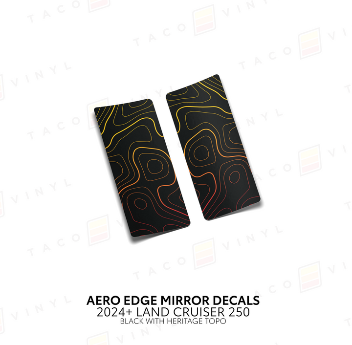 2024+ Land Cruiser 250 Aero Edge Mirror Decals