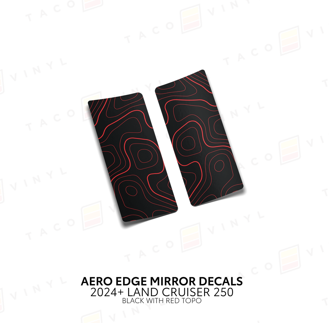 2024+ Land Cruiser 250 Aero Edge Mirror Decals