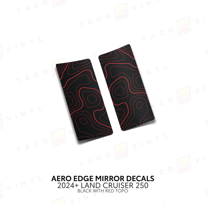 2024+ Land Cruiser 250 Aero Edge Mirror Decals
