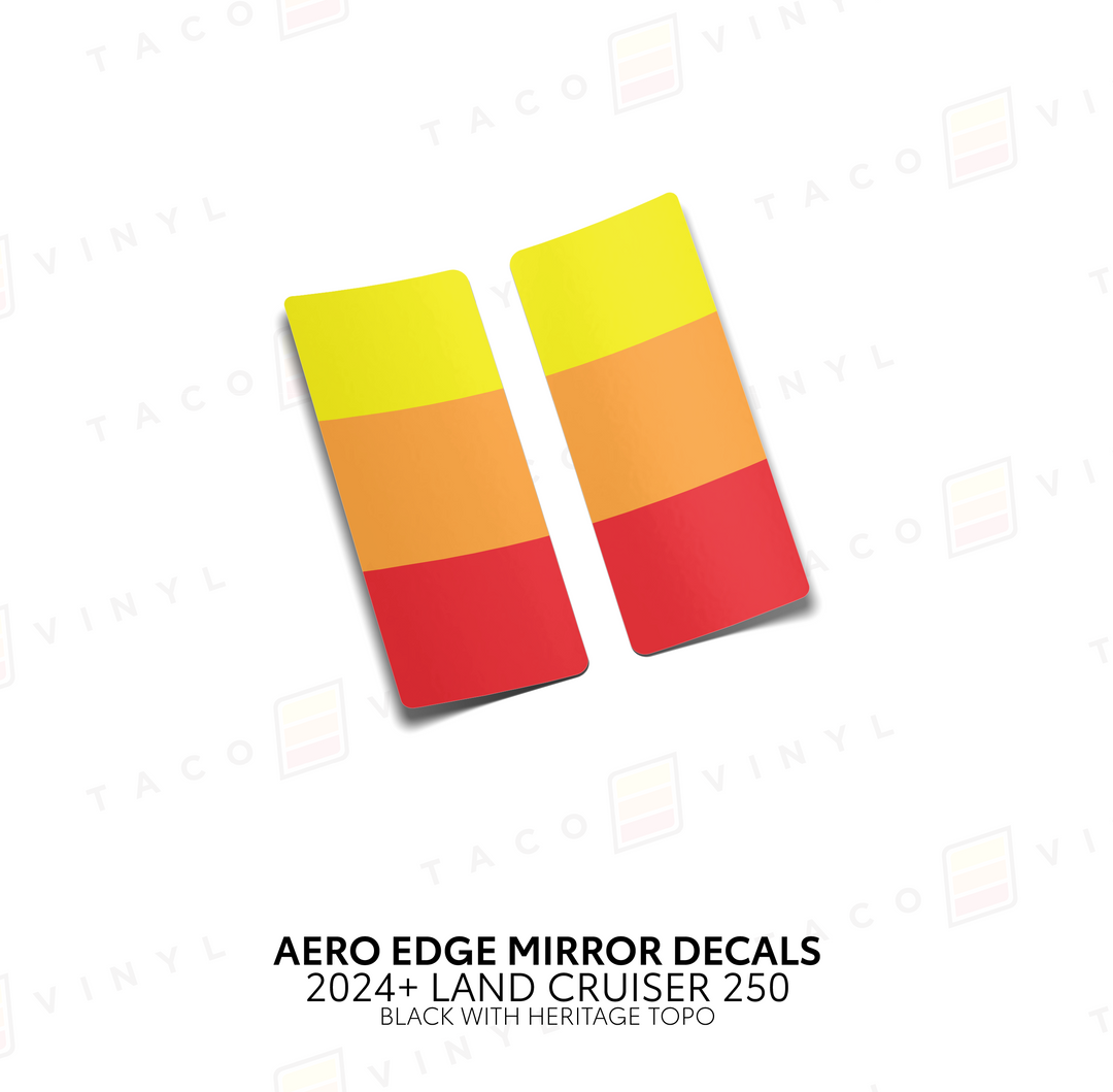 2024+ Land Cruiser 250 Aero Edge Mirror Decals