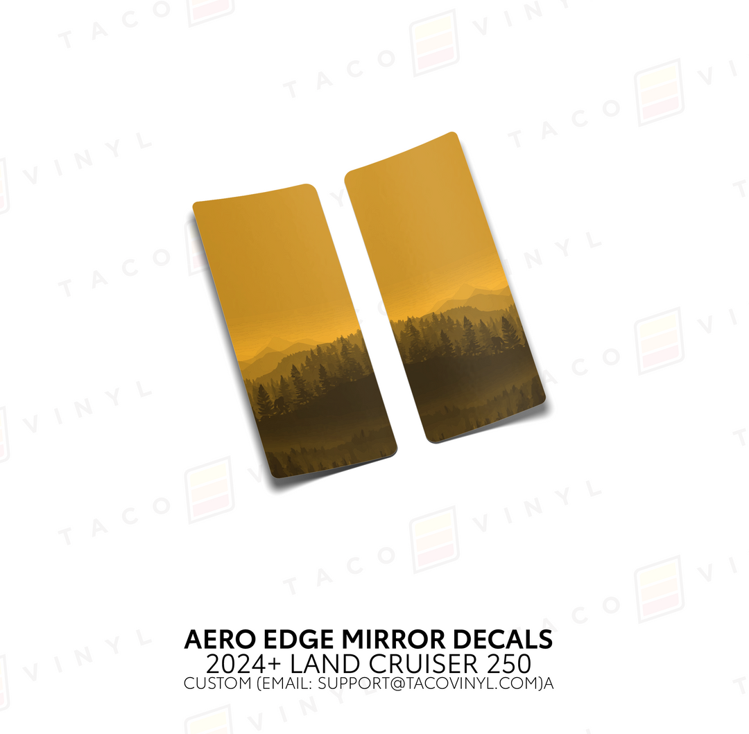 2024+ Land Cruiser 250 Aero Edge Mirror Decals