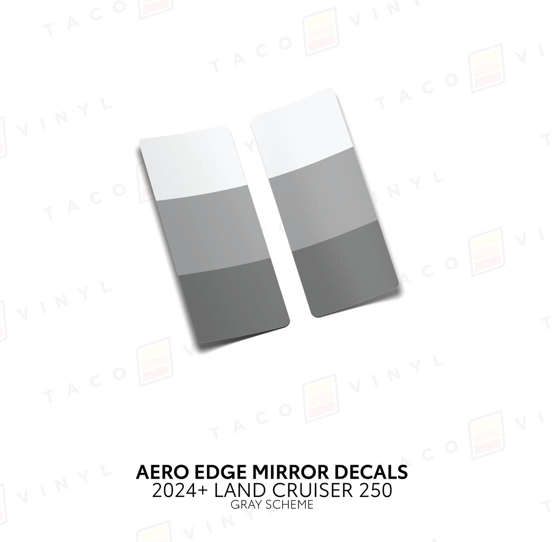 2024+ Land Cruiser 250 Aero Edge Mirror Decals