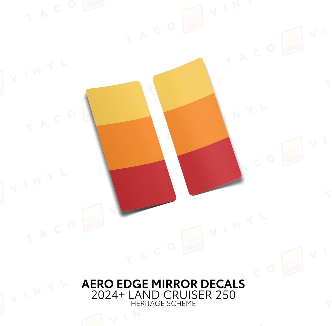 2024+ Land Cruiser 250 Aero Edge Mirror Decals