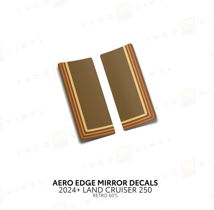 2024+ Land Cruiser 250 Aero Edge Mirror Decals