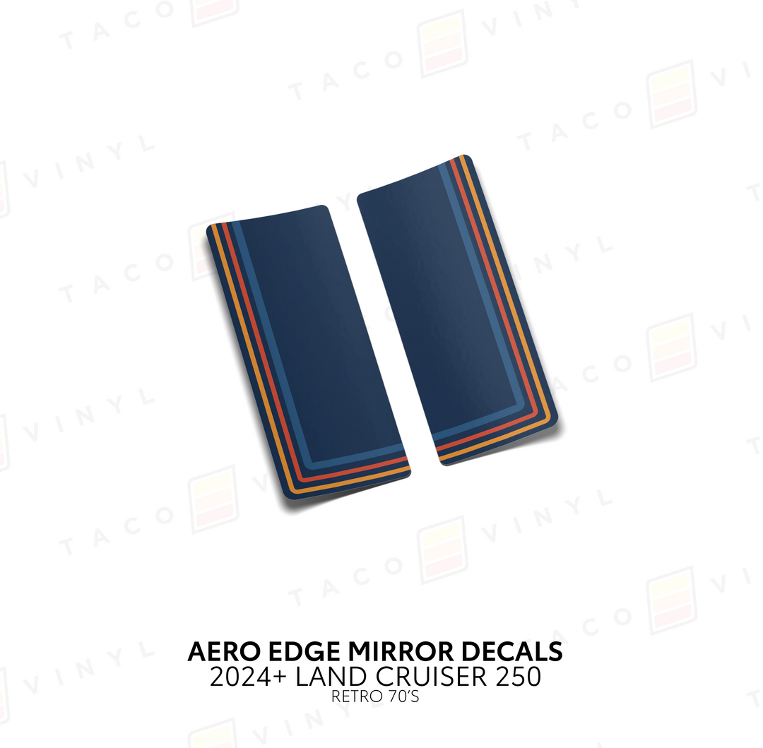 2024+ Land Cruiser 250 Aero Edge Mirror Decals