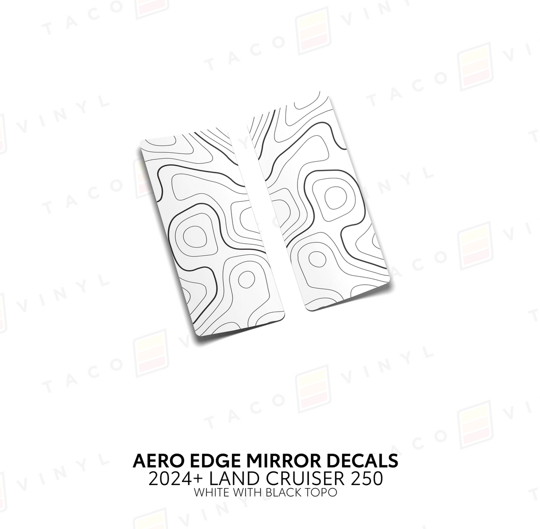 2024+ Land Cruiser 250 Aero Edge Mirror Decals