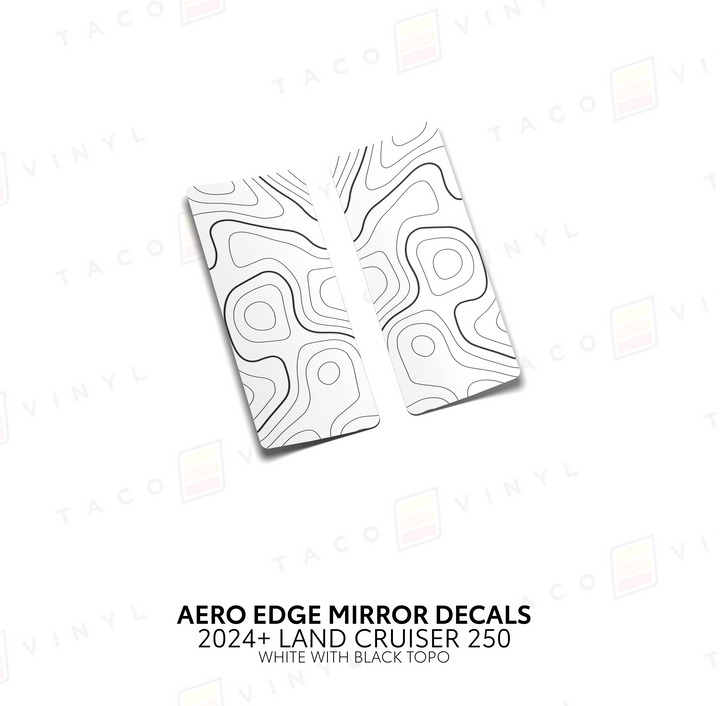 2024+ Land Cruiser 250 Aero Edge Mirror Decals