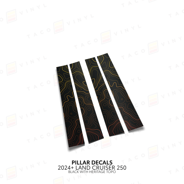 2024+ Land Cruiser 250 Door Pillar Decals