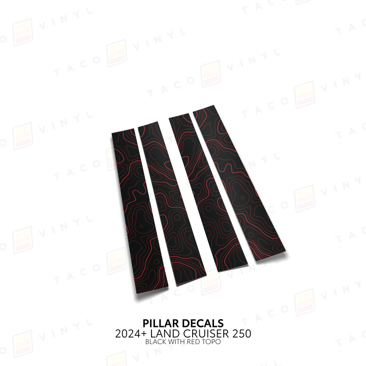 2024+ Land Cruiser 250 Door Pillar Decals