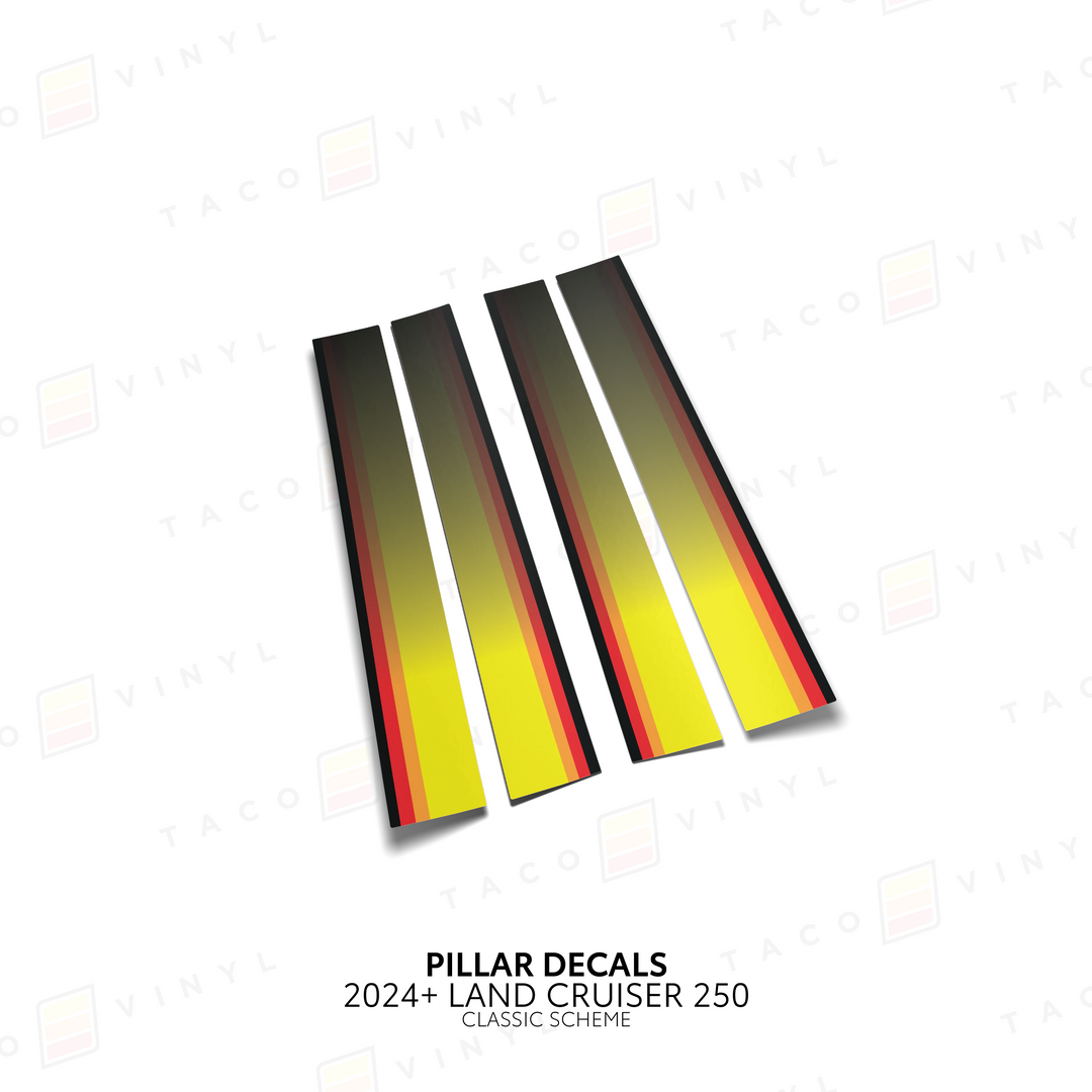 2024+ Land Cruiser 250 Door Pillar Decals