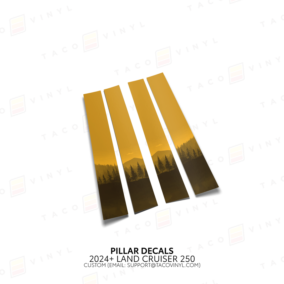 2024+ Land Cruiser 250 Door Pillar Decals