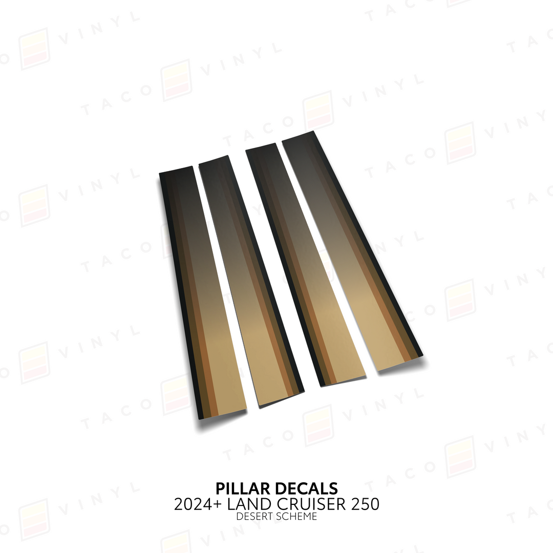2024+ Land Cruiser 250 Door Pillar Decals