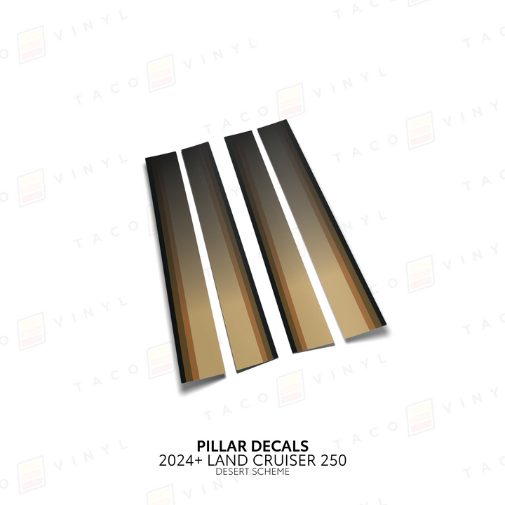 2024+ Land Cruiser 250 Door Pillar Decals