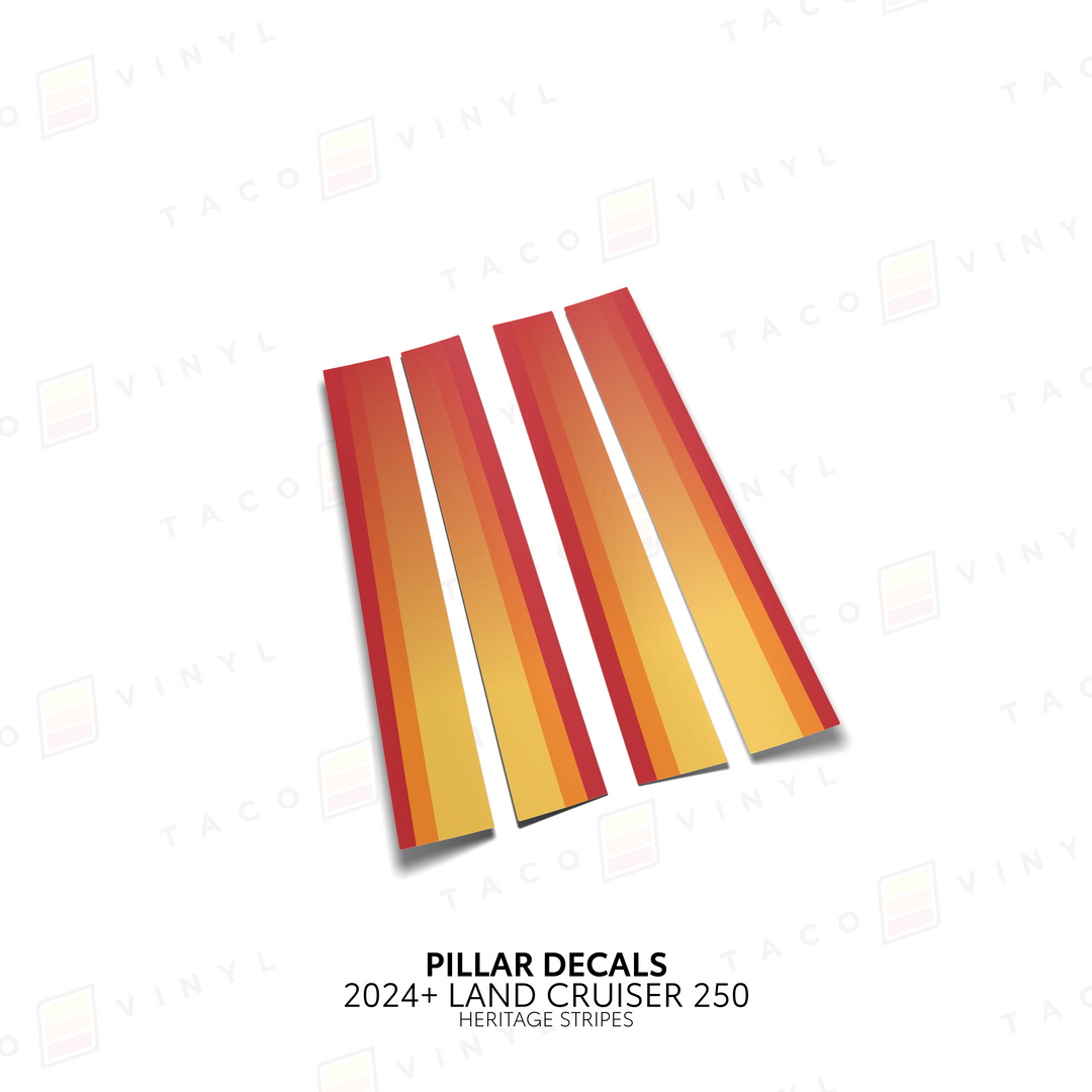 2024+ Land Cruiser 250 Door Pillar Decals