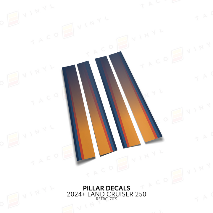 2024+ Land Cruiser 250 Door Pillar Decals