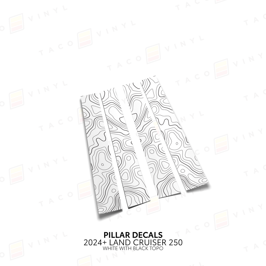 2024+ Land Cruiser 250 Door Pillar Decals