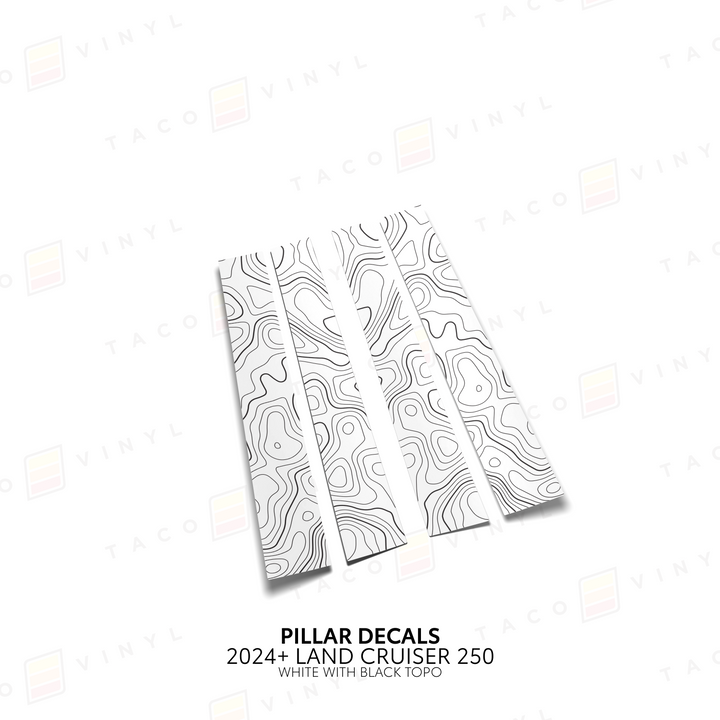 2024+ Land Cruiser 250 Door Pillar Decals