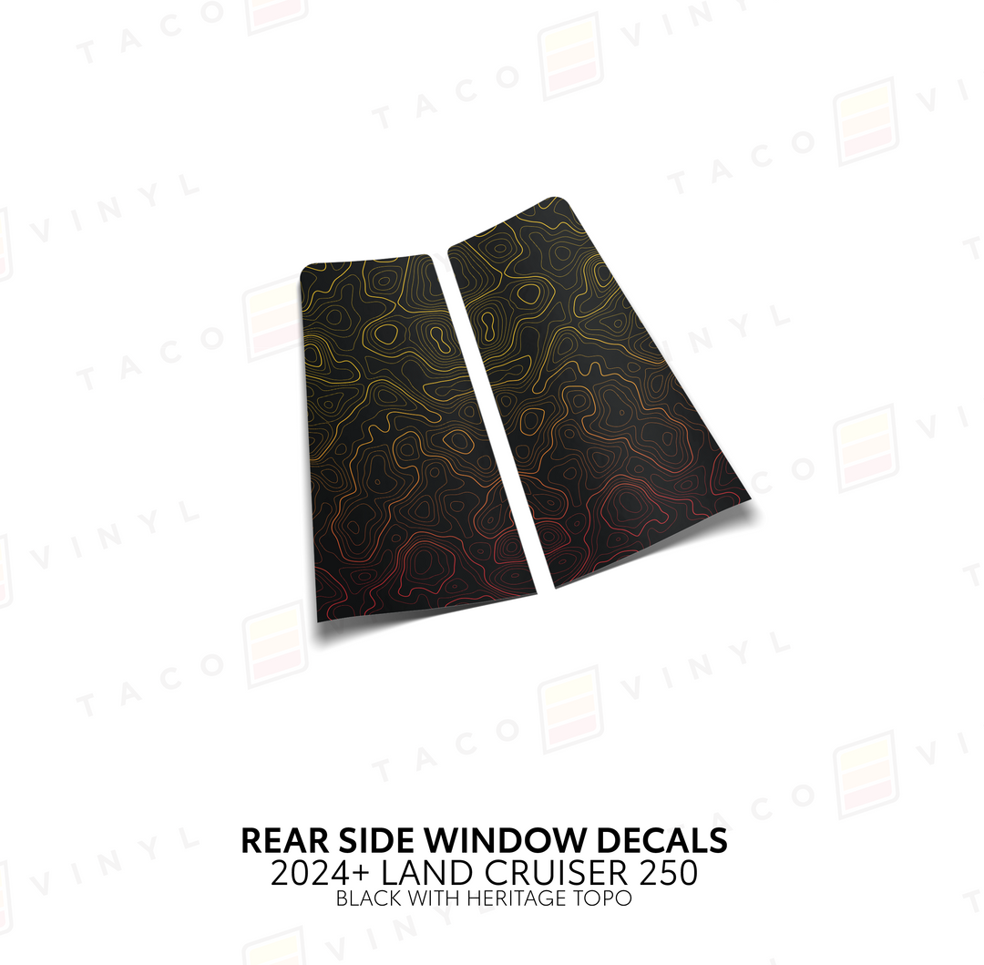 2024+ Land Cruiser 250 Rear Side Window Decal