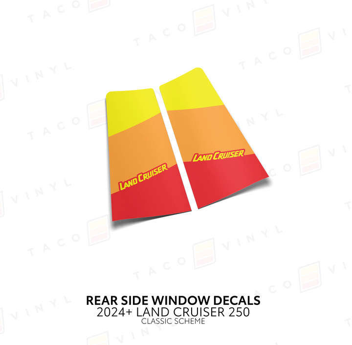 2024+ Land Cruiser 250 Rear Side Window Decal