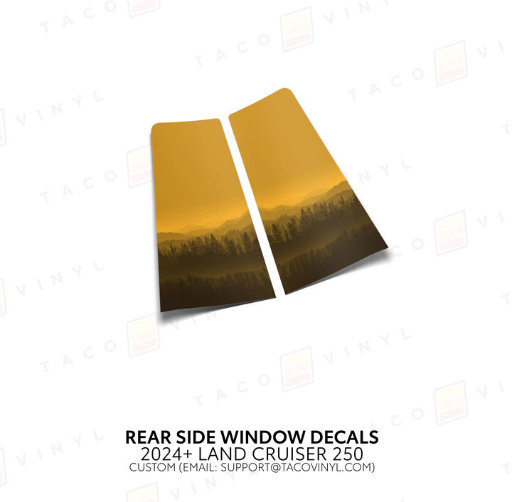 2024+ Land Cruiser 250 Rear Side Window Decal