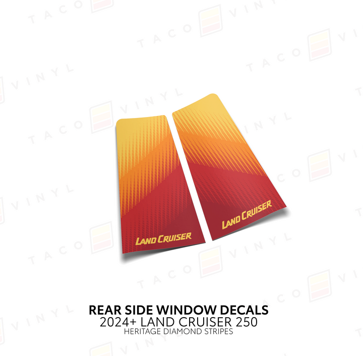 2024+ Land Cruiser 250 Rear Side Window Decal