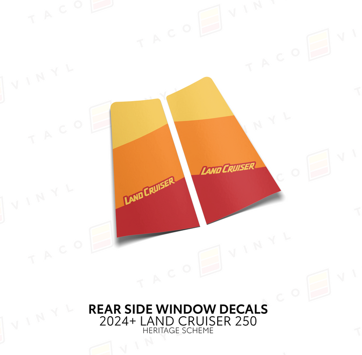 2024+ Land Cruiser 250 Rear Side Window Decal