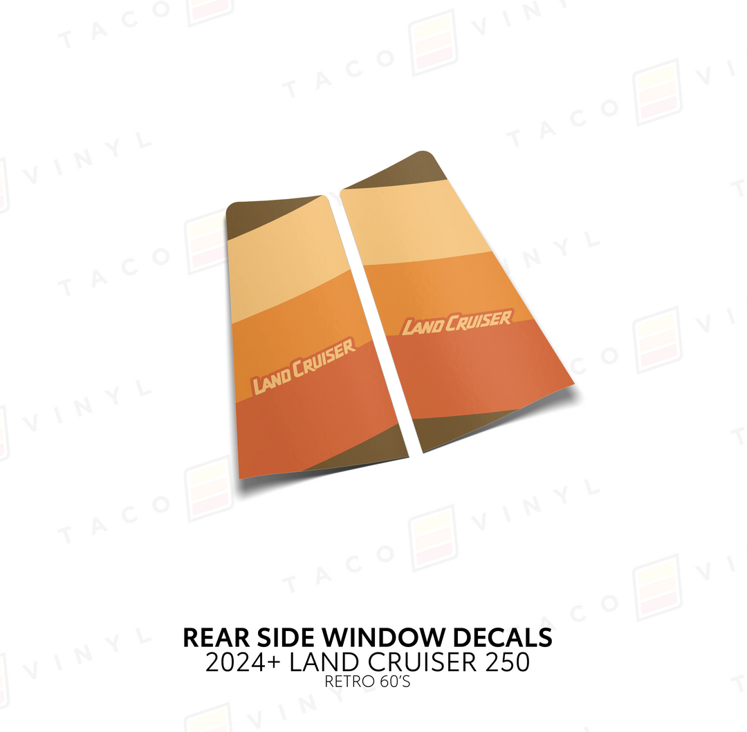 2024+ Land Cruiser 250 Rear Side Window Decal