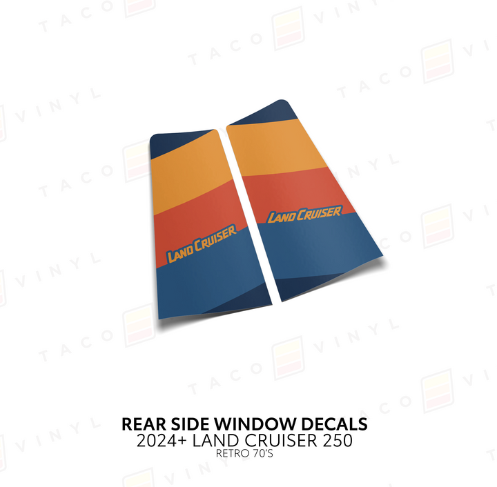 2024+ Land Cruiser 250 Rear Side Window Decal