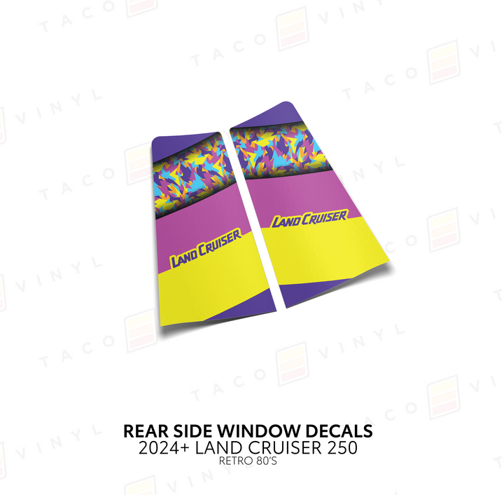 2024+ Land Cruiser 250 Rear Side Window Decal