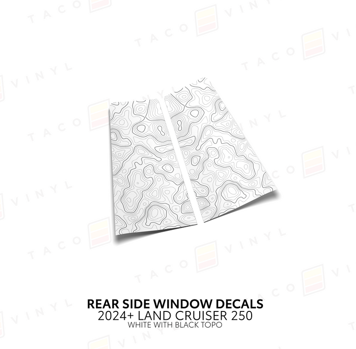 2024+ Land Cruiser 250 Rear Side Window Decal