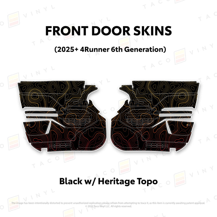 2025+ 4Runner Door Skins