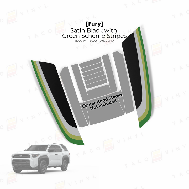 2025+ 4Runner Fury Hood Stamp (Fangs Only)