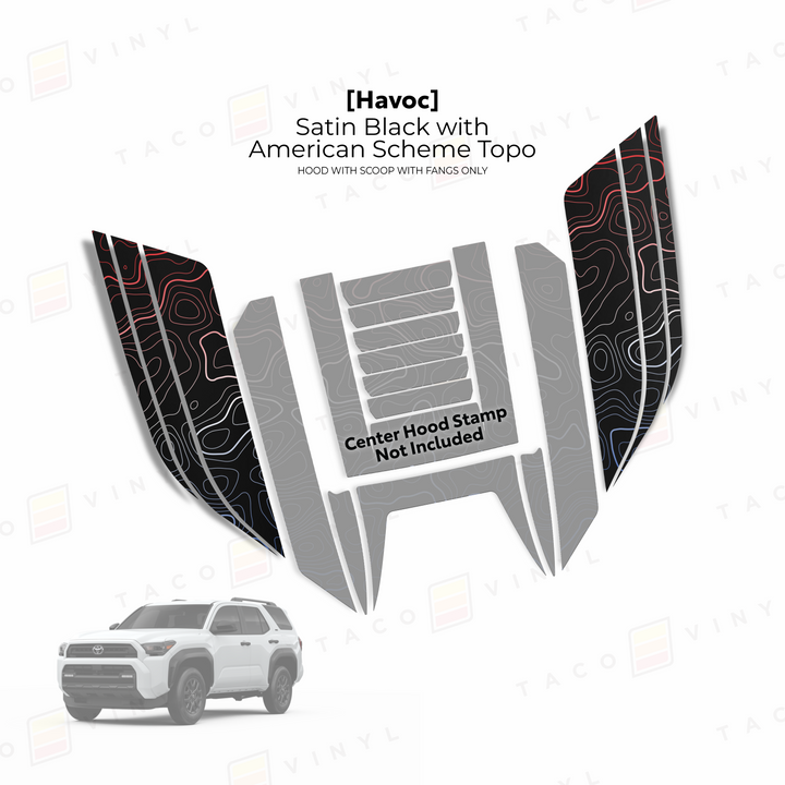 2025+ 4Runner Havoc Hood Scoop Stamp (W/ Fangs only)