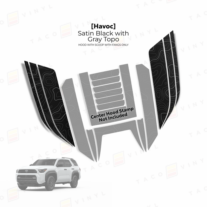 2025+ 4Runner Havoc Hood Scoop Stamp (W/ Fangs only)
