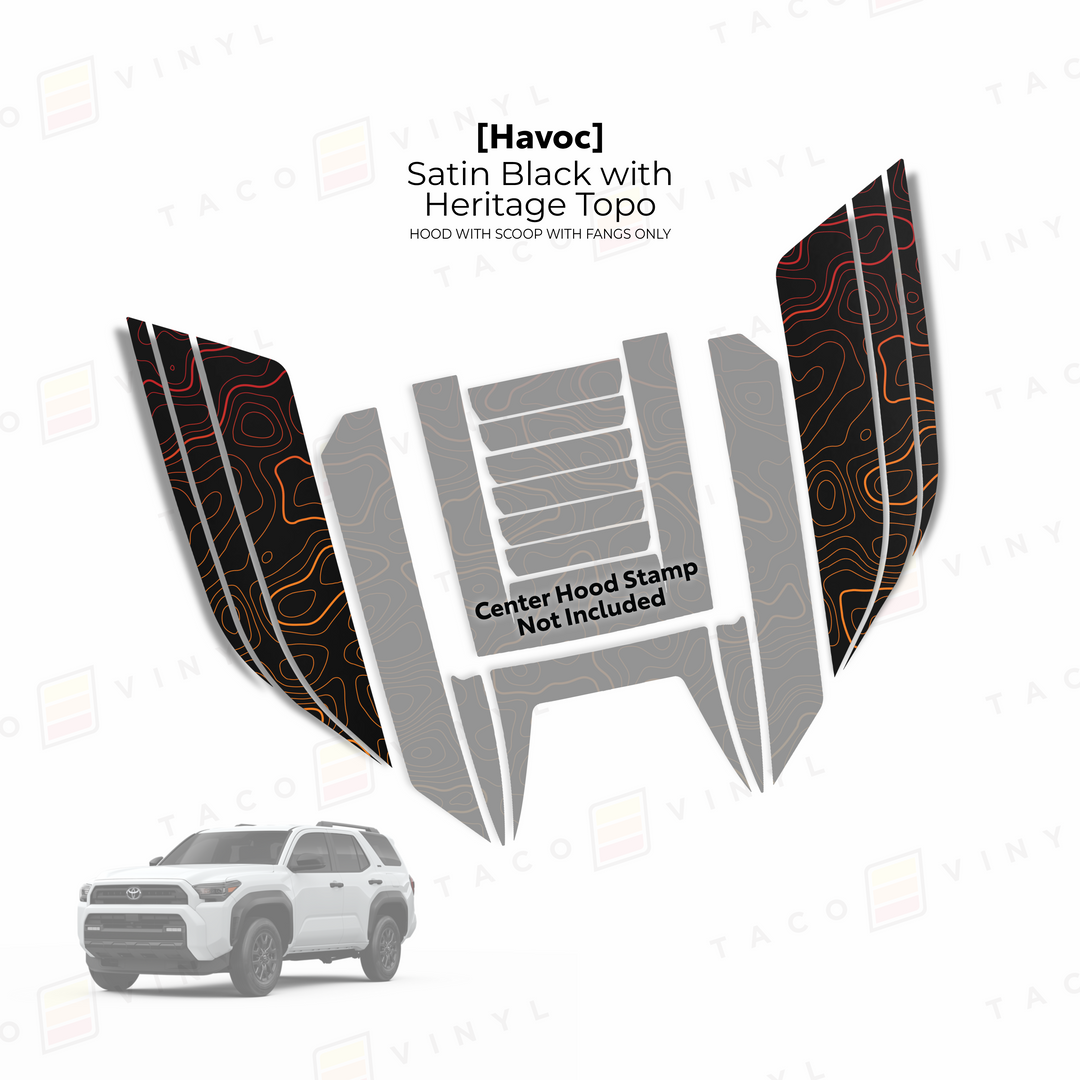 2025+ 4Runner Havoc Hood Scoop Stamp (W/ Fangs only)