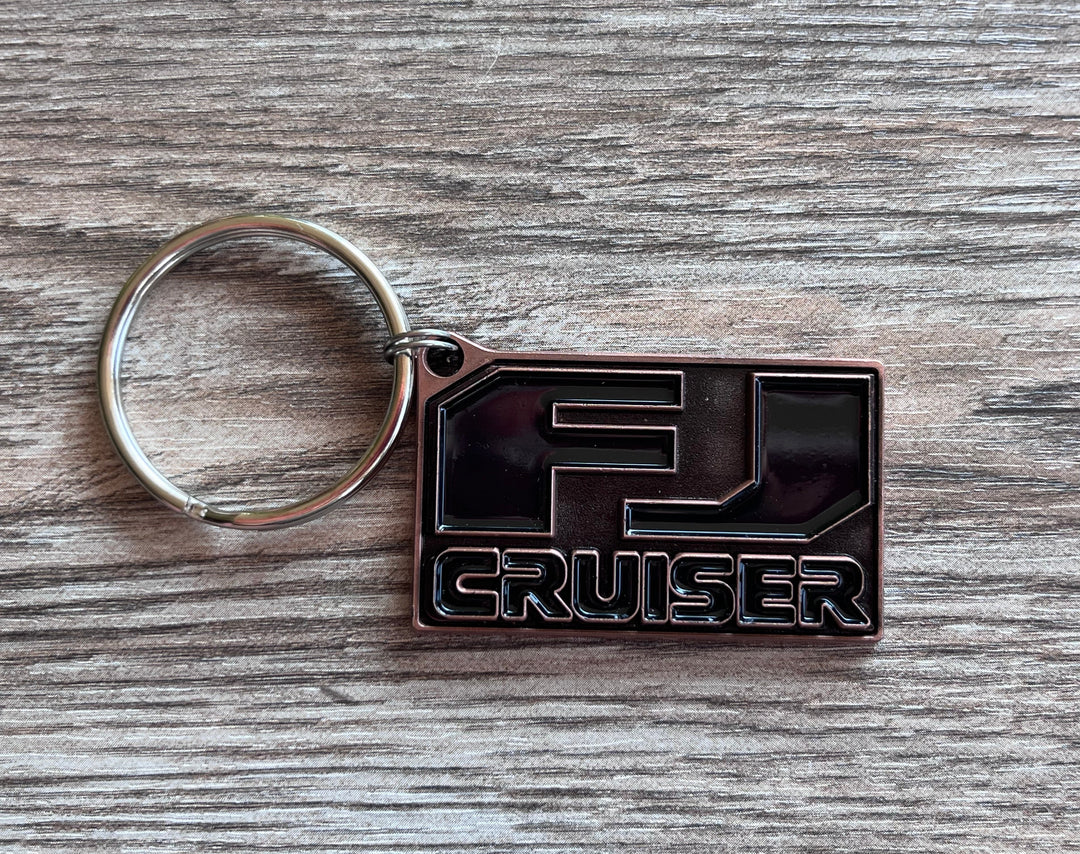FJ Cruiser Cast Bronze Metal Key Chain Key Ring - Reefmonkey