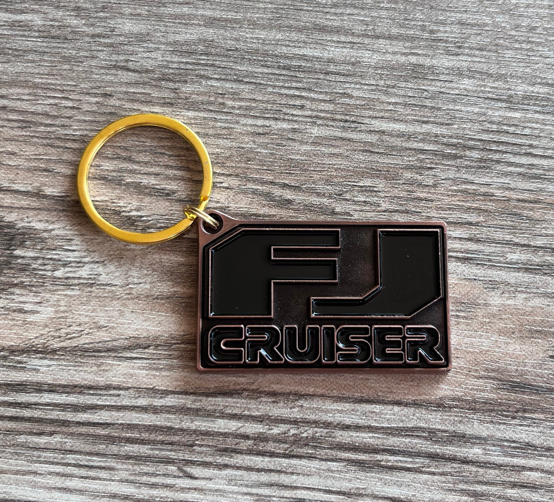 FJ Cruiser Cast Bronze Metal Key Chain Key Ring - Reefmonkey