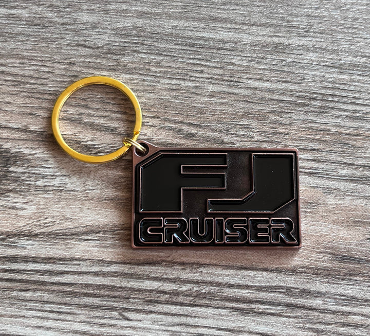 FJ Cruiser Cast Bronze Metal Key Chain Key Ring - Reefmonkey