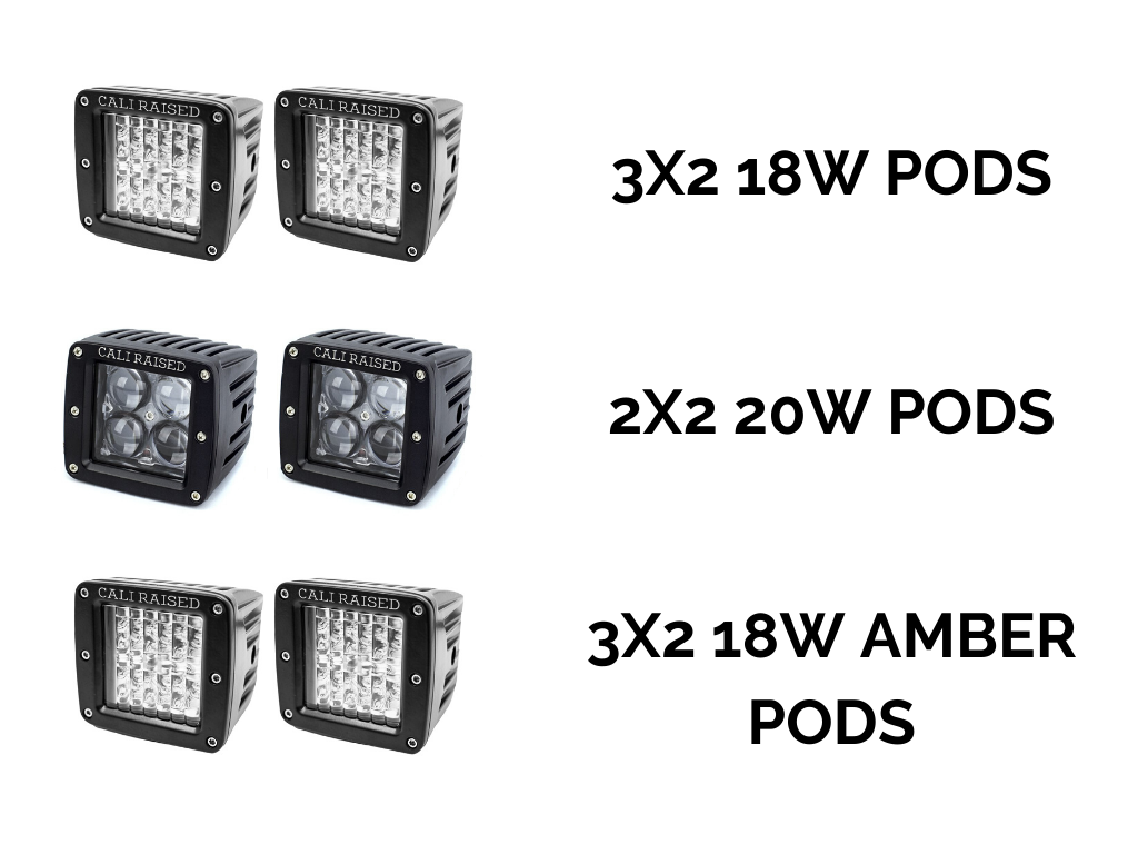 LED Fog Light Pod Replacements Brackets Kit For 2014-2024 Toyota 4Runner