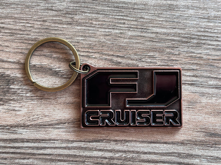 FJ Cruiser Cast Bronze Metal Key Chain Key Ring - Reefmonkey