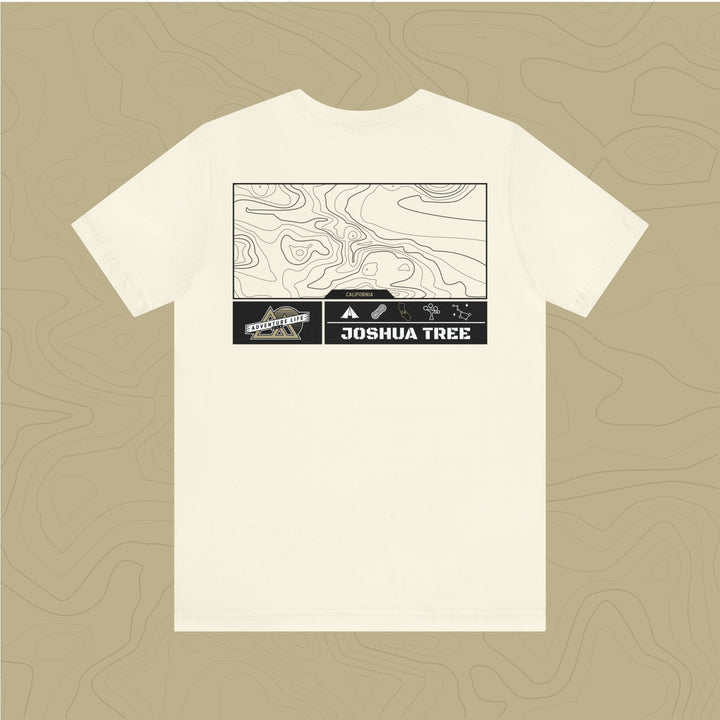 Joshua Tree National Park - Adventure Life Trail Topographic Garment Dyed Tee